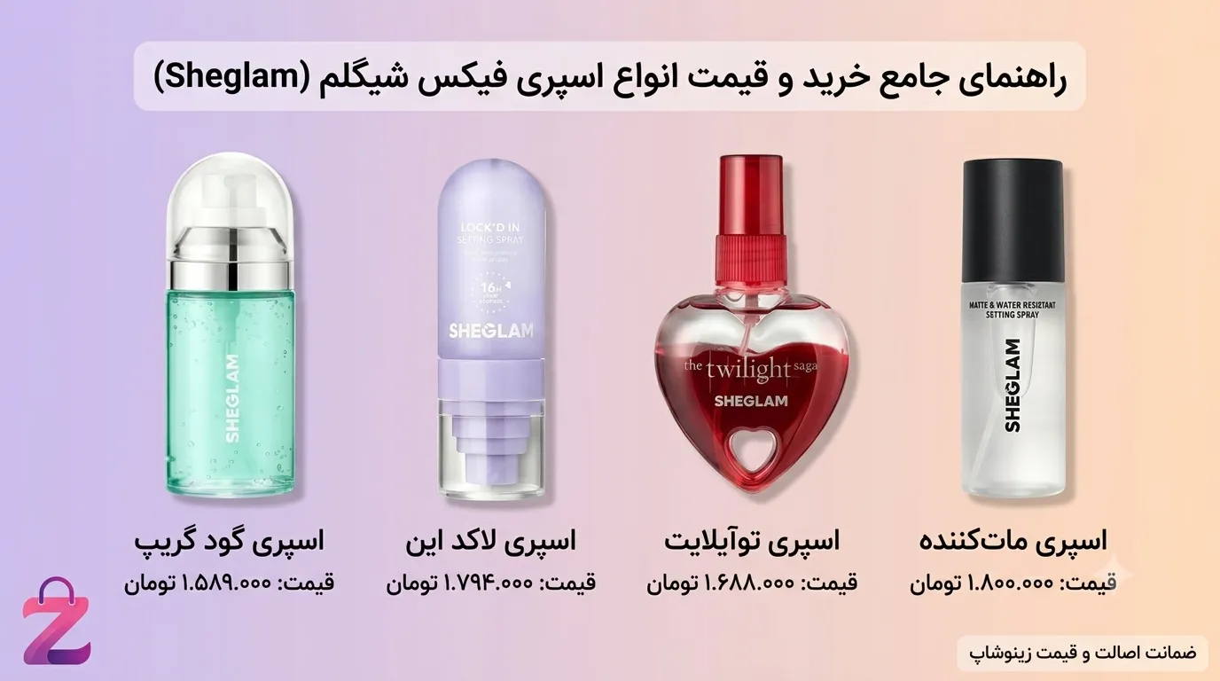 خرید و قیمت اسپری فیکس شیگلم sheglam اصل و اورجینال